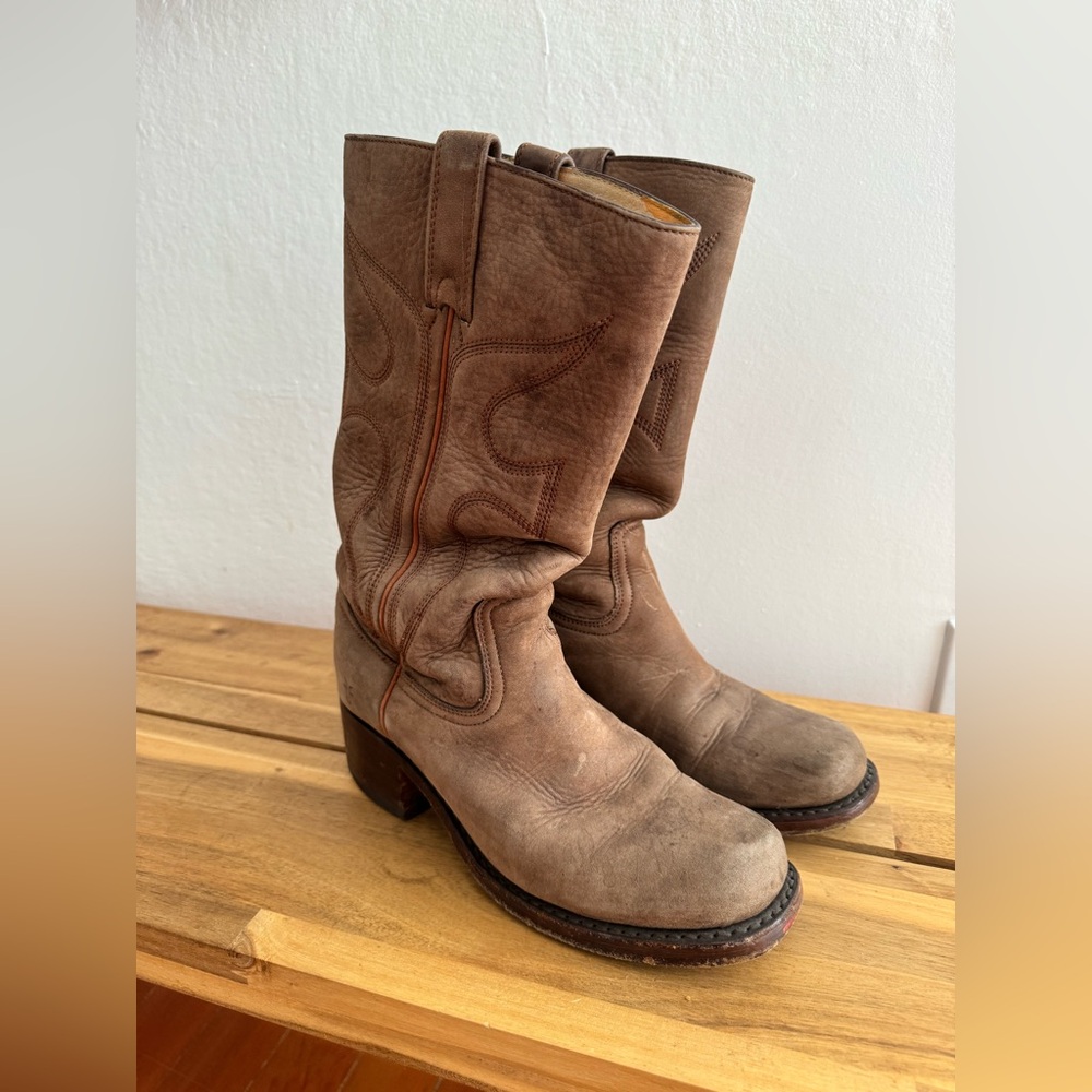Vintage Frye Tall Campus Boot Size 7.5 Tall Western Motorcycle